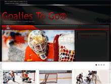 Tablet Screenshot of goaliestogo.com